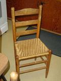 Set of 4 ladder backs w/ twine woven seats