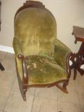 Victorian Rocker from Illinois Central Railroad Caboose...