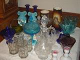 Lots of Fenton and Bristol Glass