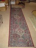 Approx 18 foot Oriental Runner Newer finished ends....