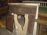 OLD Primitive PINE ANTIQUE MANTLES