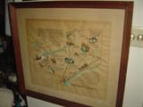 Historical Madison County Hand Colored Map by Homer Casteel
Earky Canton Artist