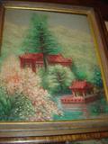 Oil of Pagoda by Frank De Age 1965