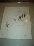 Nude Pen and Ink Drawing by Todd Tibbals