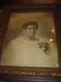 Framed Portrait of Afro-American Lady