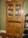Oak Eastlake Book Cabinet 8 ft tall
