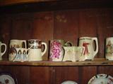 Roseville Creamware Lodge Line Mugs