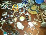 Variety of Costume jewlery and etc