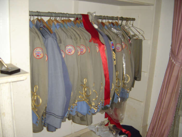 1961 Civil war Centennial Uniforms Mostle Sizes 34-42 Range with pants. Also Chamberlin Hunt Uniforms