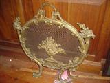Large Nouveau Metal Fire Screen