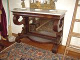 LH-2 Large Hall of Philadelphia Marbeltop Empire Console