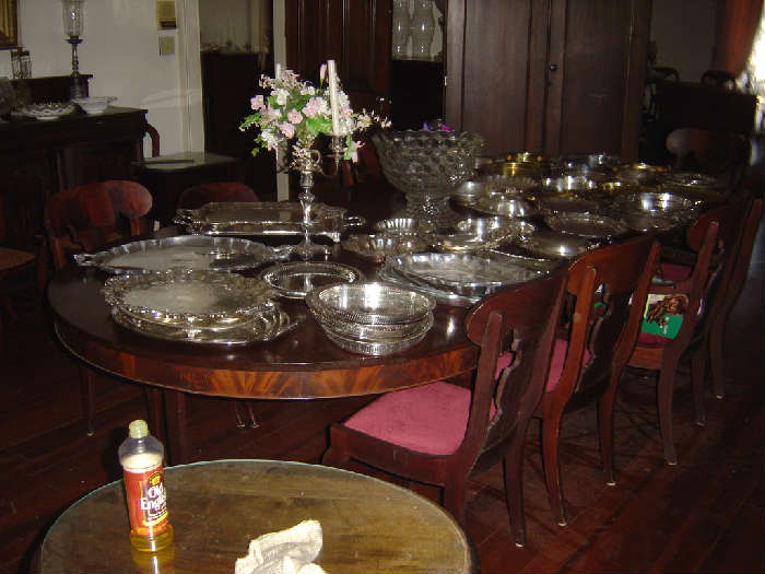 Silver in Dining Room