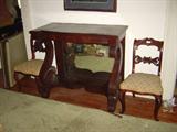 U-3 Hall of Philadelphia Flame Mahogany Empire Console Table