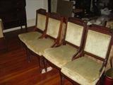 UH-11 2 Pair eastlake Parlor Chairs