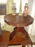 M-1 Unusual Gothic Tripod empire Rounded Parlor Tbale