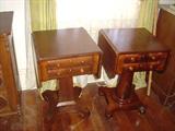 M6 or M-9 Empire 2 drawer dropleaf work Tables
