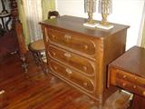 M-3 Victorian Walnut 3 Drawer Chest