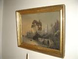 Parlor 19th Century Oil Painting Victorian Landscape Oil Painting
18 X 24 Approx..