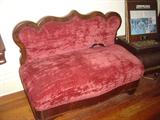 L-9 or L-11 Pair Empire Flame Mahogany Slipper Fireside Benches