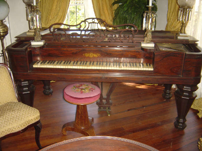 L-1  1850's Checkering Box Grand Piano
