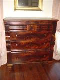 P-17-H Empire 5 Drawer Chest Flame Veneer Meeks?