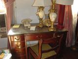 SR -2 Mahogany Desk ca. 1950 with Chair