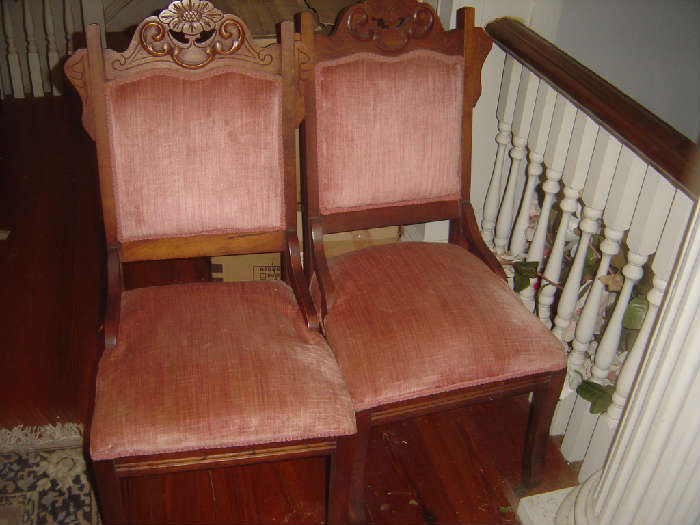 ML-12   Pair Eastlake Side Chairs