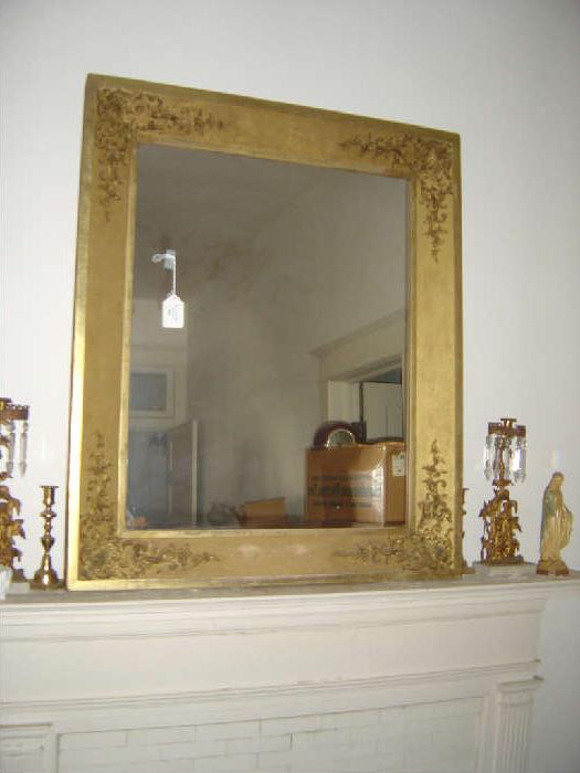 Gold Frame Wall Mirror (Was Portrait Frame)