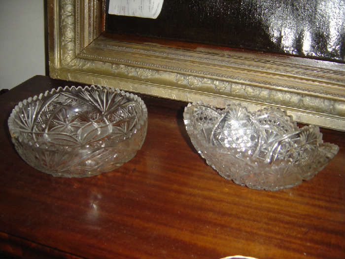 Old Cut Glass Bowls