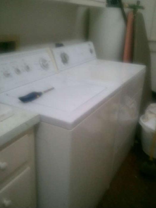 washer and dryer