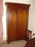 Gothic Empire walnut Armoire ca. 1850
Item VD-2