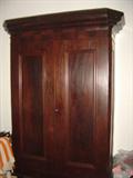 Lousiana Champhered corner Flame Mahogany Armoire..