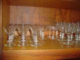 Cut Crystal stemware, see dining room pictures...