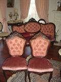 Charles Baudoine Rococco Rosewood Parlor Sofa's and Chairs