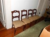 Set 4 Charles Baudoine Rococco Parlor Chairs
