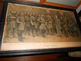 Antique Lithograph of Lee and His Generals, Late 19th Century