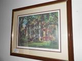 Rosalie signed Print by John Gaddis Mississippi Watercolorist