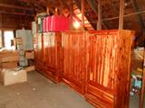Some of the Many cedarrobes in attic