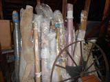 Rolls of Fabric,  Wheel from extra spinning wheel