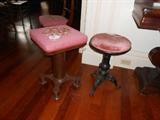 2 Empire Piano Stools