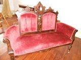 Ornate Eastlake Parlor settee