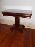 Square Pedestal Mahogany Fliptop Games Table
