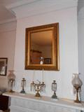 Gold Frame Mirror from Marx House moved to Main House DR