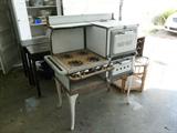 Vintage enamel Cookstove