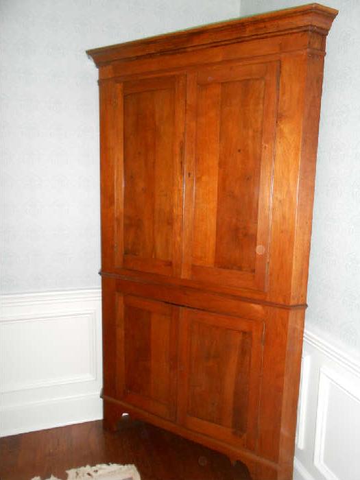 Federal period walnut Corner Cabinet