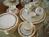 Royal Worchester "Holly Ribbons" set China