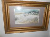 Esmer Thomas Framed Watercolor(Jackson, Miss Artist)