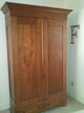 Period 1840 Walnut Armoire from Natchez Area