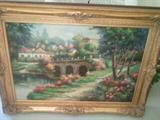 Large Oil of Gardens by Vandenberg