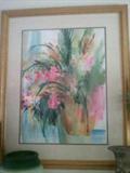 Ann Barron Large Watercolor, Gaddis group Artist